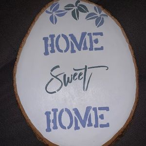 ‘Home Sweet Home’ wood panel home decor